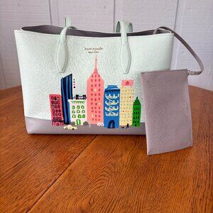 Kate Spade City Skyline Large Tote, Mint